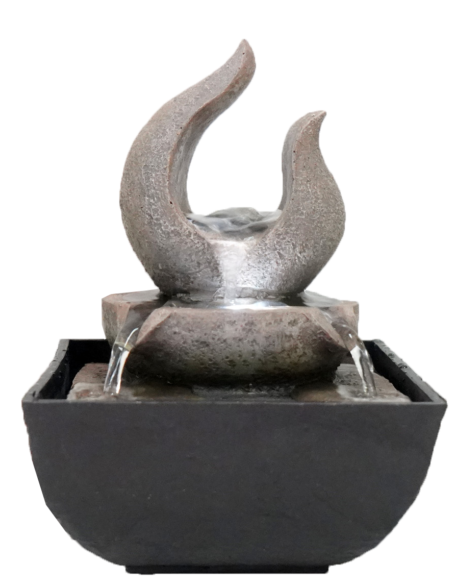 LED Indoor Desktop Waterfall Fountain Flame-Shaped