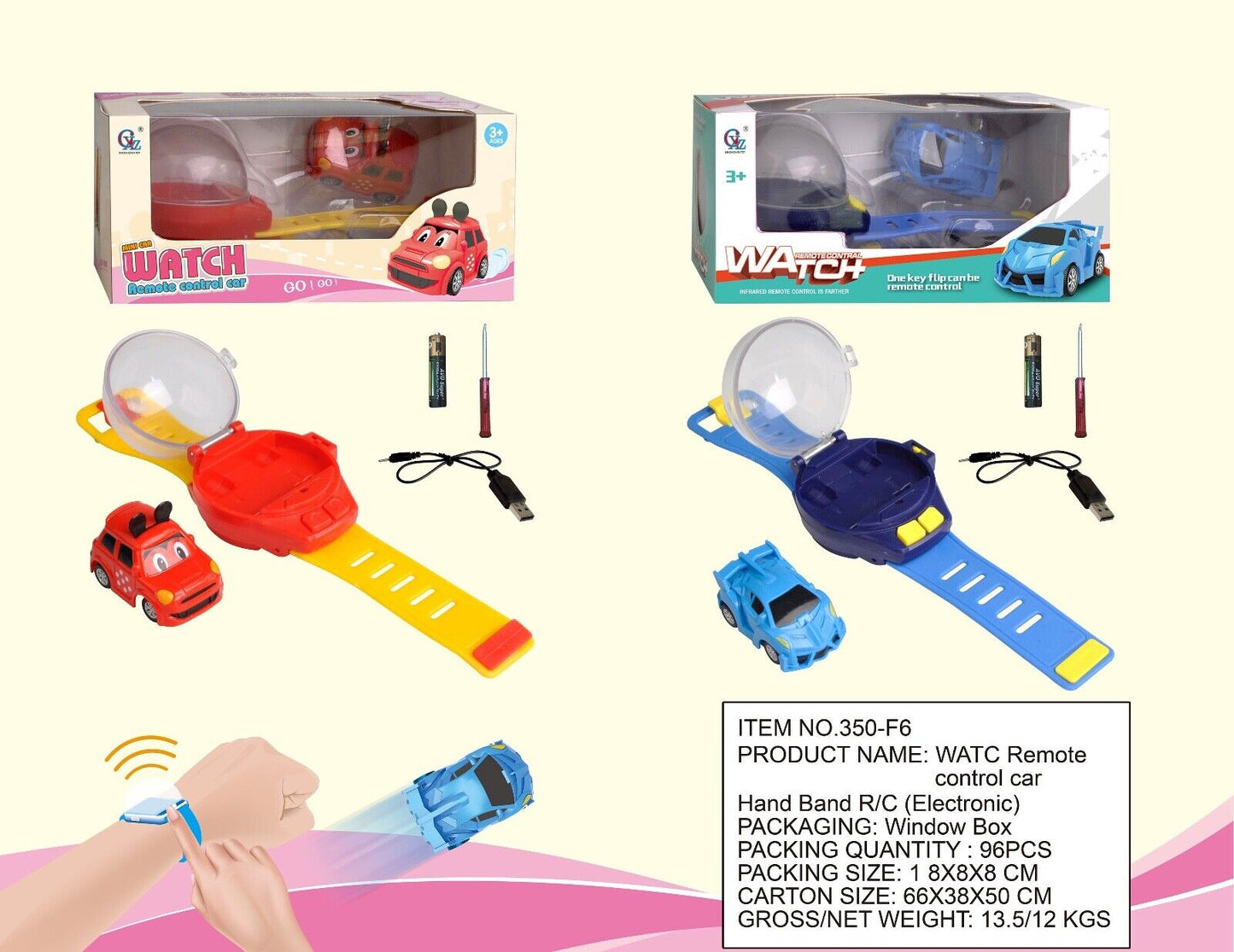 Mini Remote Control Car Watch