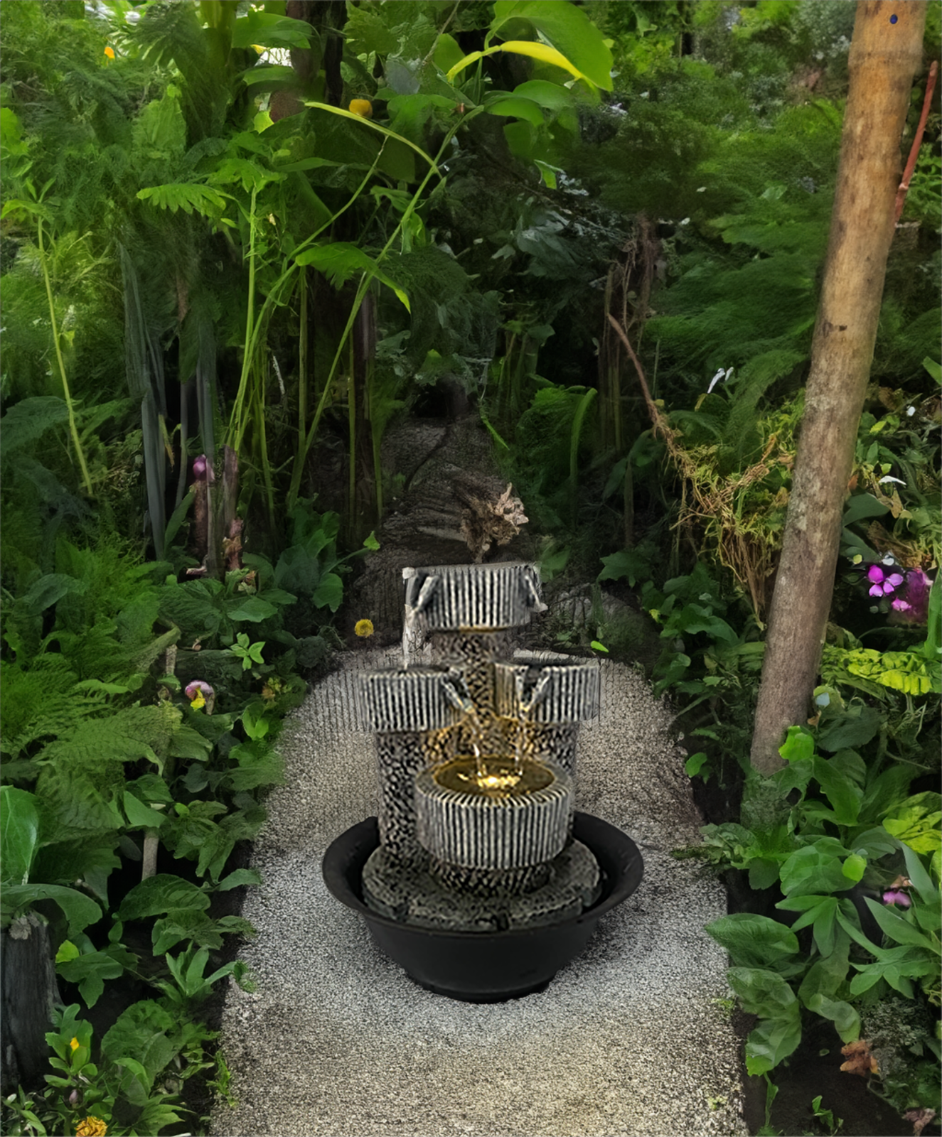 LED Indoor Waterfall Fountain Desktop Ornament Home Decoration For Variety