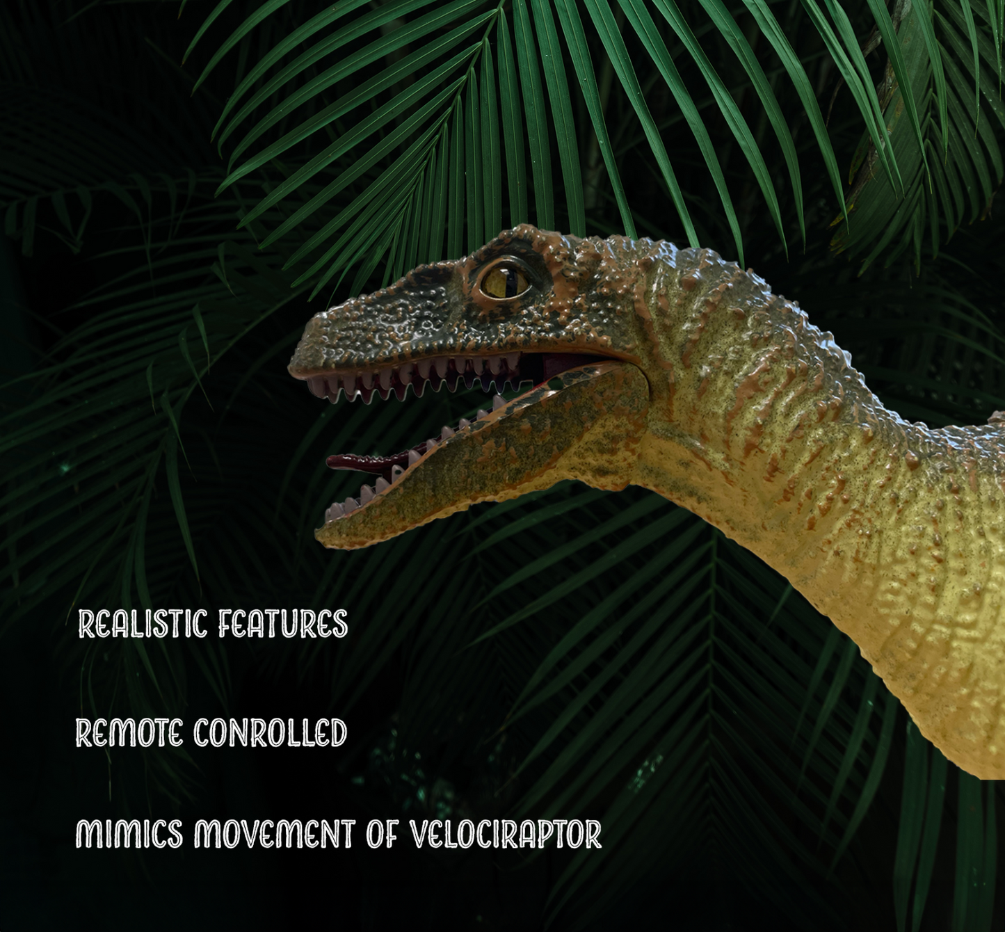 Jurassic RC Walking Velociraptor Dinosaur