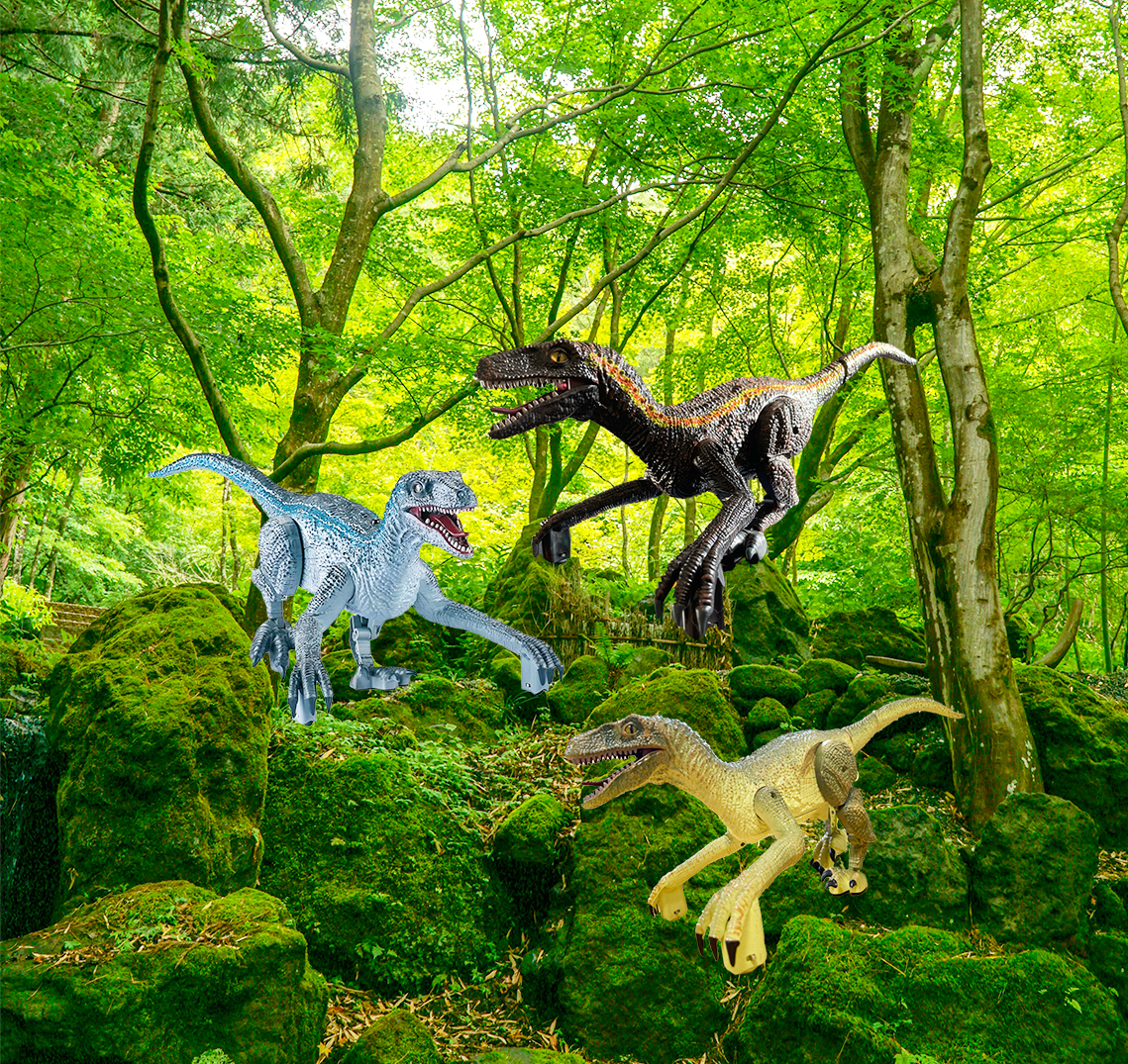 Jurassic RC Walking Velociraptor Dinosaur