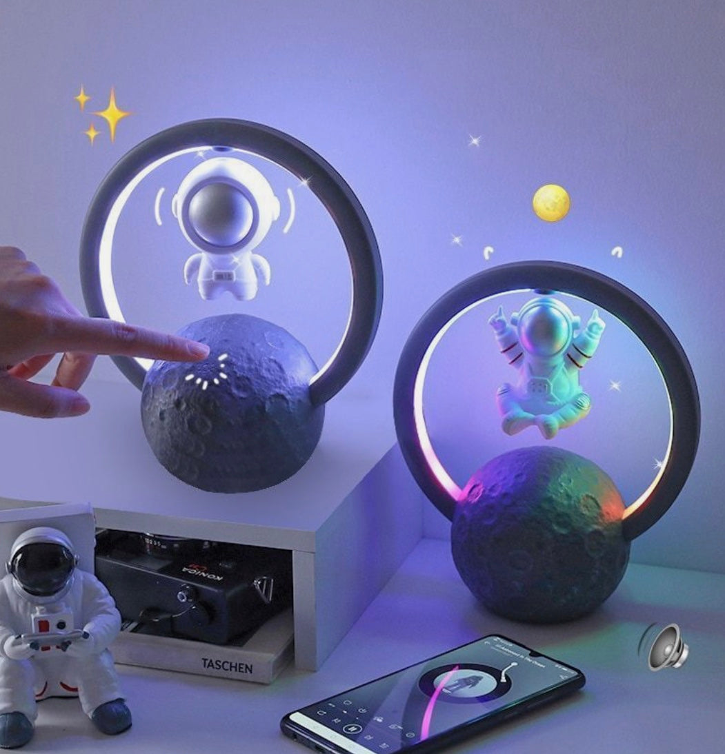 Gravity-Defying Levitating Astronaut LED Speaker