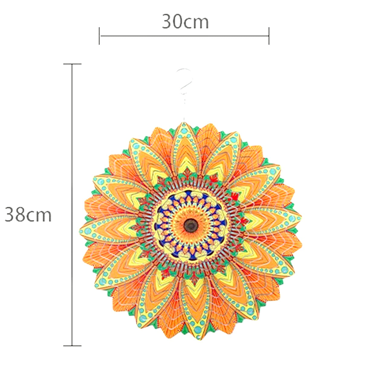 Sunflower 3D Wind Spinner - 30cm x 30cm