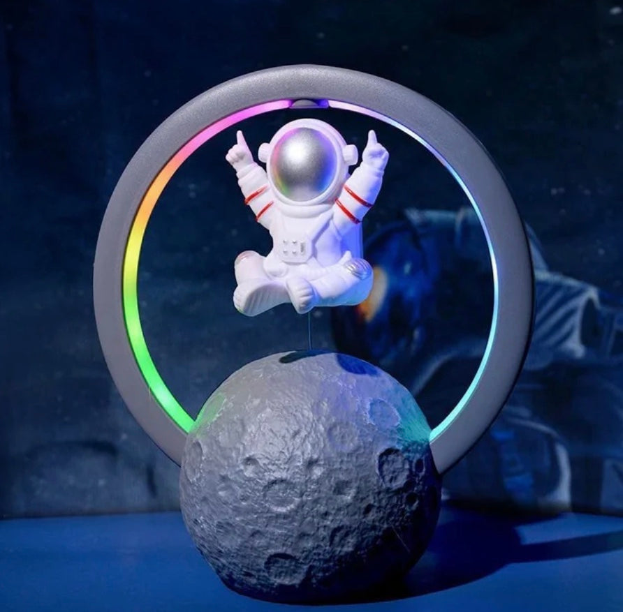 Gravity-Defying Levitating Astronaut LED Speaker