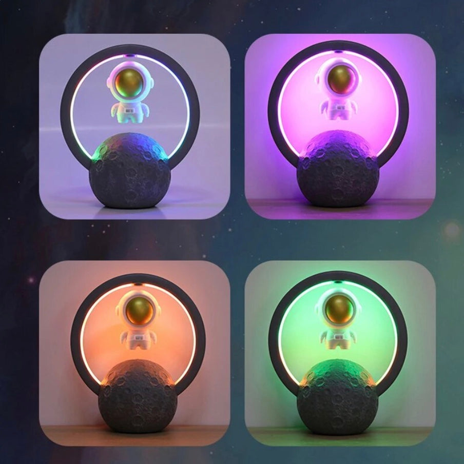 Gravity-Defying Levitating Astronaut LED Speaker