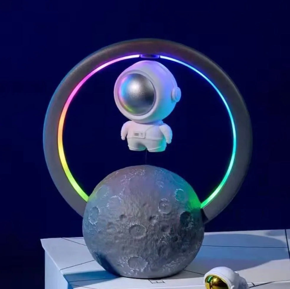 Gravity-Defying Levitating Astronaut LED Speaker