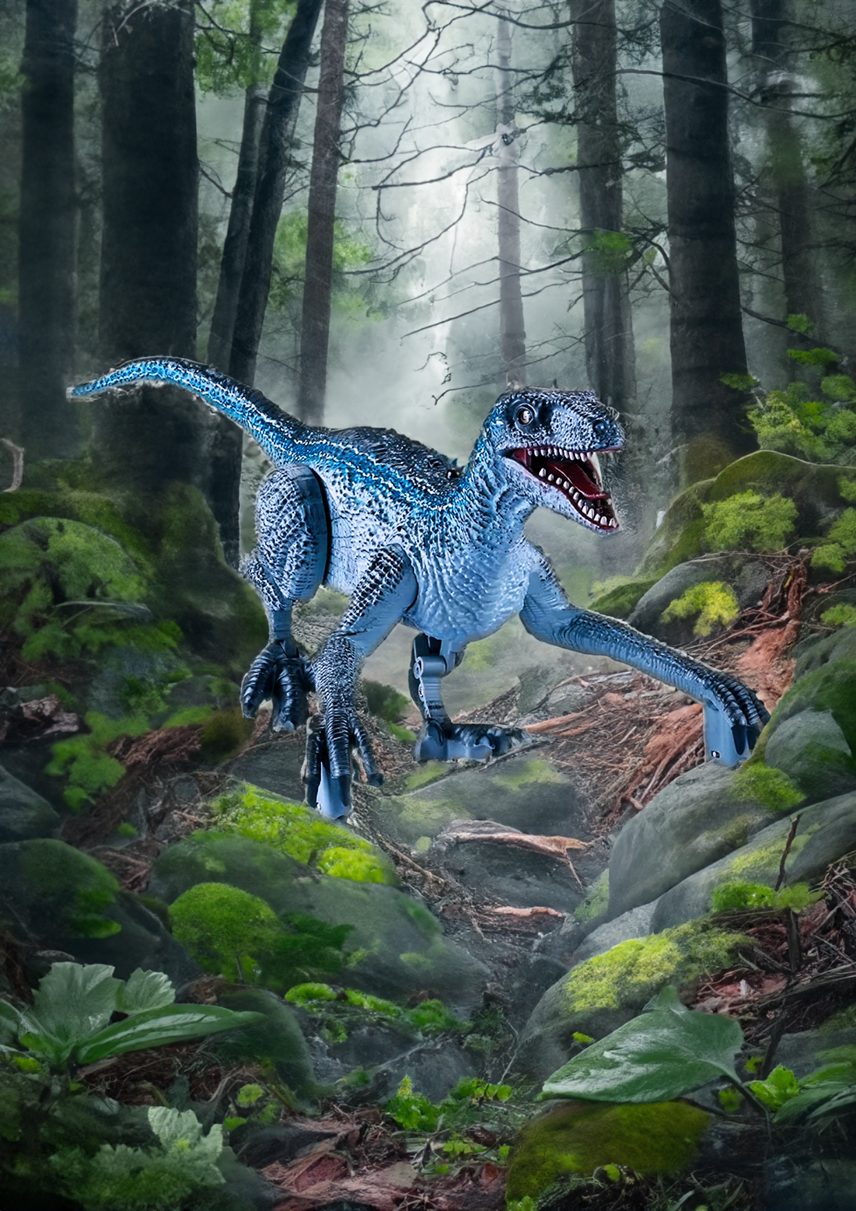 Jurassic RC Walking Velociraptor Dinosaur