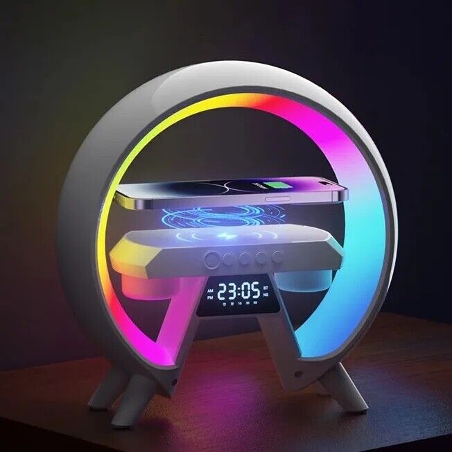 Lamp Wireless Phone Charger Bluetooth LED Speaker