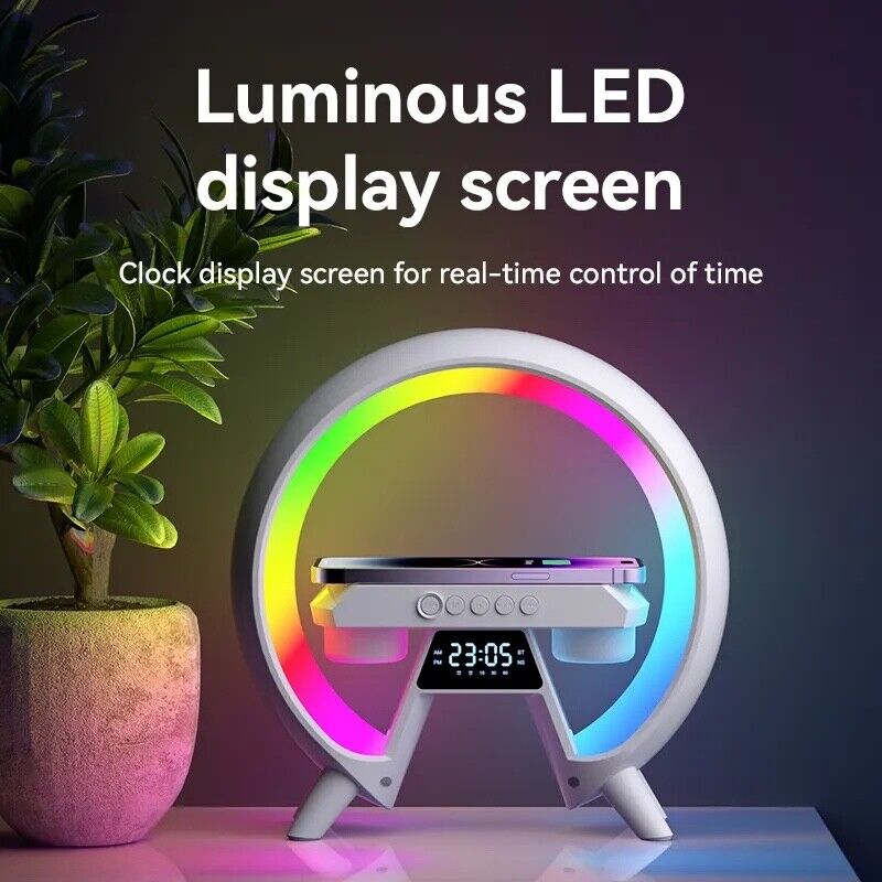 Lamp Wireless Phone Charger Bluetooth LED Speaker