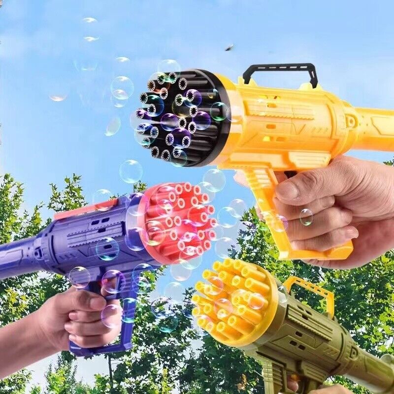 Mortar Bubble Gun, 21-Hole Bubble Maker