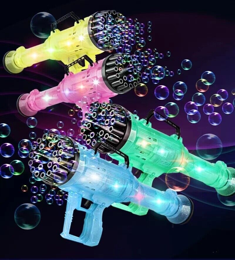 Mortar Bubble Gun with Lights - 21-Hole