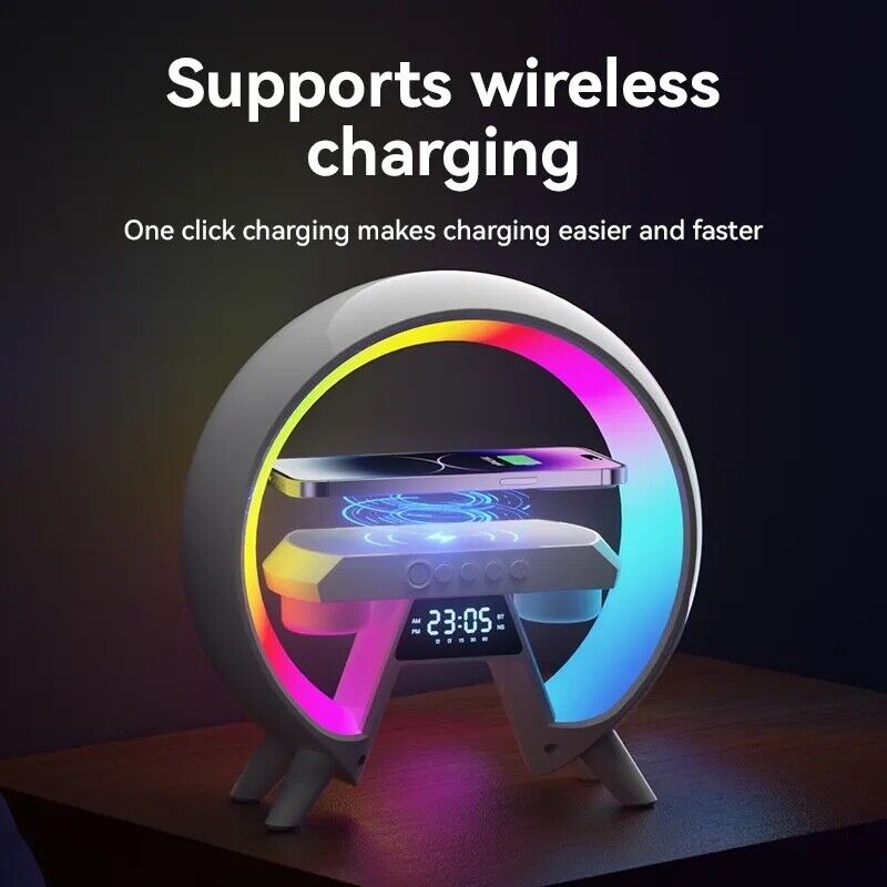 Lamp Wireless Phone Charger Bluetooth LED Speaker