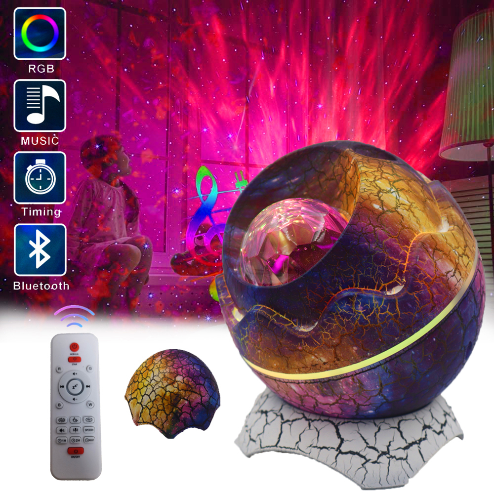 Prehistoric Magic Dinosaur Egg LED Projector Bluetooth Speaker